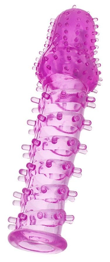 Фиолетовая удлиняющая насадка BIG BOY - 13,5 см. Toyfa Basic (фиолетовый) 