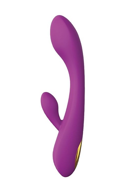 Фиолетовый вибратор HONEY BUNS с клиторальным стимулятором Dream Toys 