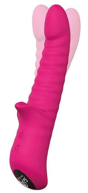 Розовый виброротатор HONEY BEAR - 16 см. Dream Toys 
