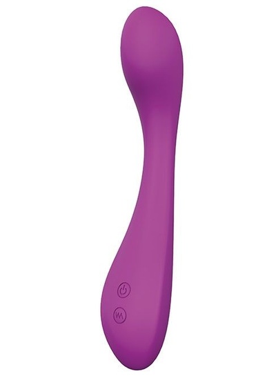 Фиолетовый гладкий перезаряжаемый вибратор SUGAR BRITCHES - 15,5 см. Dream Toys 