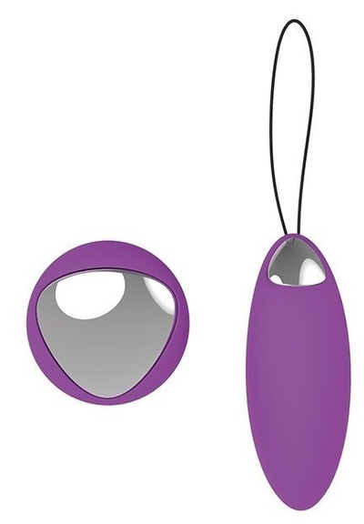 Фиолетовое перезаряжаемое виброяйцо Remote Duo Pleasure Dream Toys (фиолетовый) 