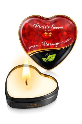 Массажная свеча с нейтральным ароматом Bougie Massage Candle - 35 мл. Plaisir Secret 