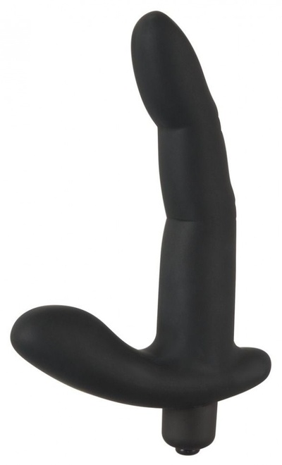 Черный вибромассажер простаты Naughty Finger Prostate Vibe - 13,8 см. Orion 