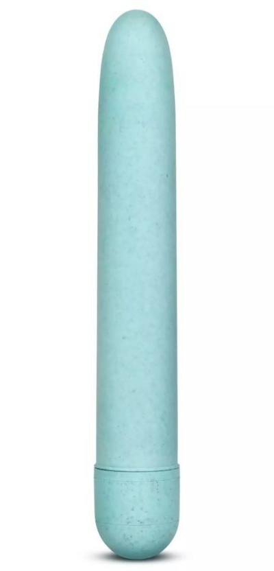 Голубой биоразлагаемый вибратор Eco - 17,8 см. Blush Novelties (нежно-голубой) 