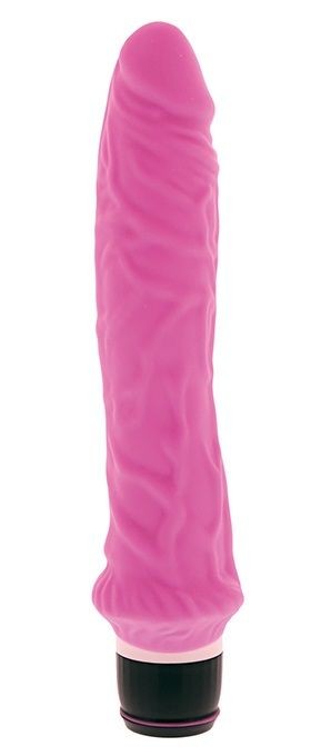 Розовый вибратор-реалистик PURRFECT SILICONE CLASSIC 8.5INCH PINK - 21,5 см. Dream Toys 