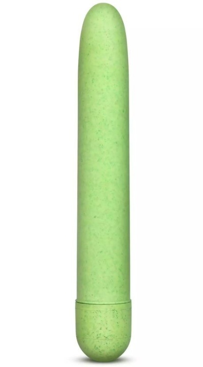 Зелёный биоразлагаемый вибратор Eco - 17,8 см. Blush Novelties (зеленый) 