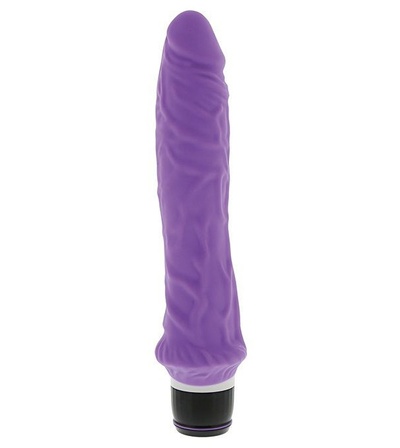 Фиолетовый вибратор-реалистик PURRFECT SILICONE CLASSIC 8.5INCH - 21,5 см. Dream Toys 