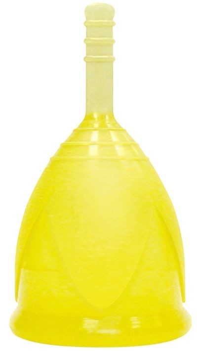 Желтая менструальная чаша размера L Тюльпан (желтый) 