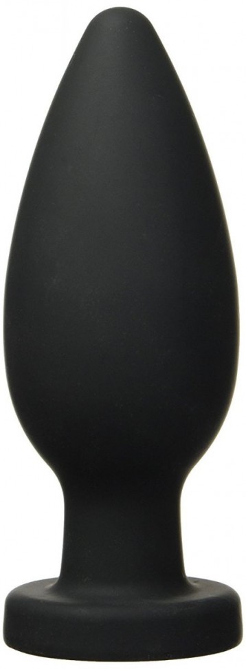 Чёрная анальная пробка XXL - 17,1 см. XR Brands (черный) 