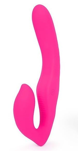 Ярко-розовый безремневой страпон NAMI S-HANDE 