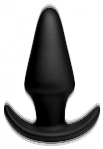 Черная анальная вибропробка Kinetic Thumping 7X Large Anal Plug - 13,3 см. XR Brands (черный) 