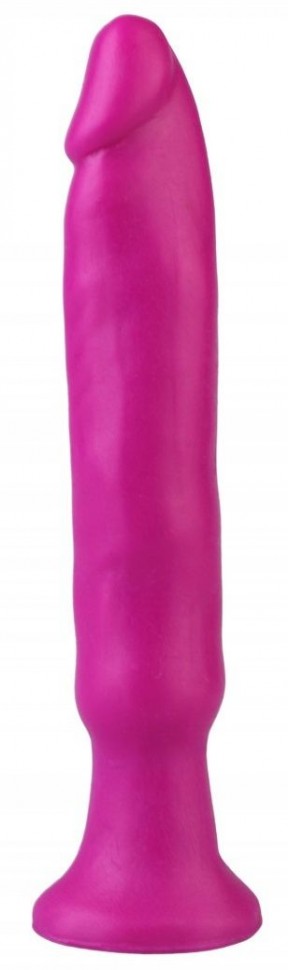 Фиолетовый анальный стимулятор без мошонки - 14 см. Джага Джага 