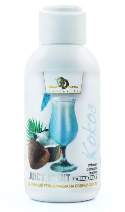 Интимный гель на водной основе JUICY FRUIT с ароматом кокоса - 100 мл. БиоМед 