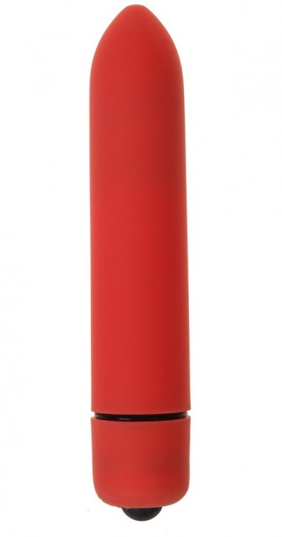 Красная вибропуля с заострённым кончиком - 9,3 см. OYO (красный) 