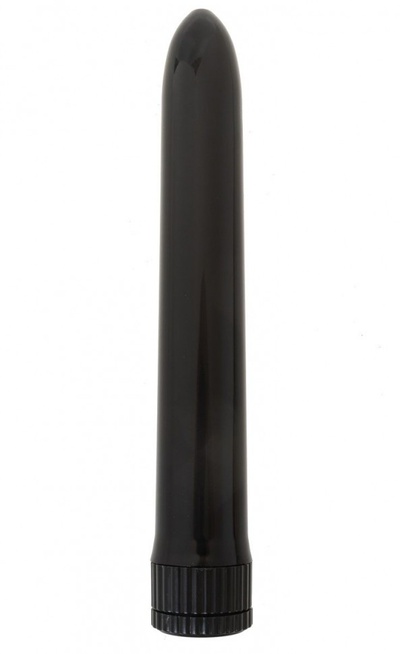 Черный классический вибратор - 18 см. OYO 