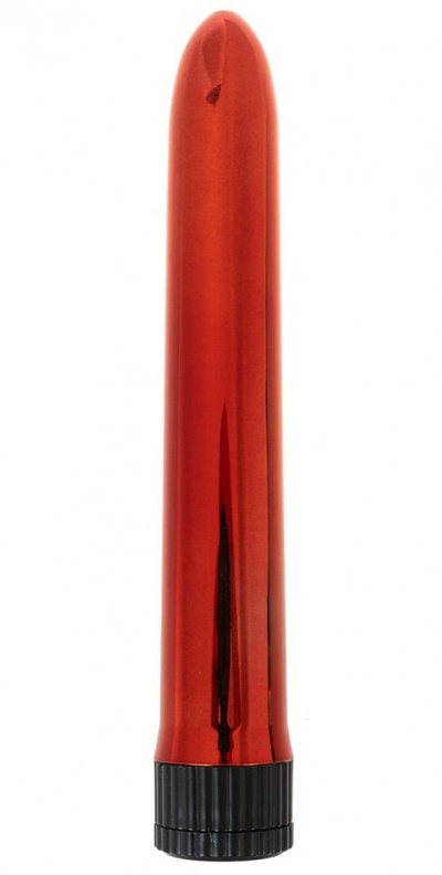 Красный классический вибратор - 18 см. OYO 