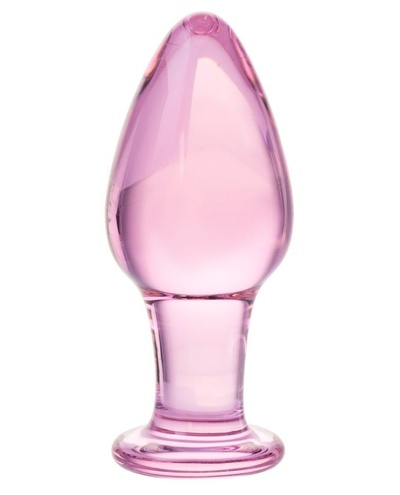 Стеклянный стимулятор-пробка - 10 см. Sexus (розовый) 