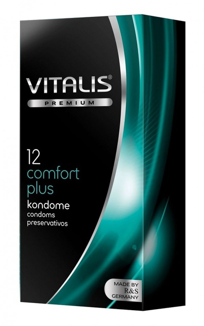 Контурные презервативы VITALIS PREMIUM comfort plus - 12 шт. (прозрачный) 