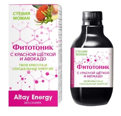 Растительный сироп для женщин «Фитотоник с красной щёткой и авокадо» - 250 мл. Алвитта 