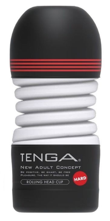 Мастурбатор TENGA Rolling Head Cup Hard (черный) 