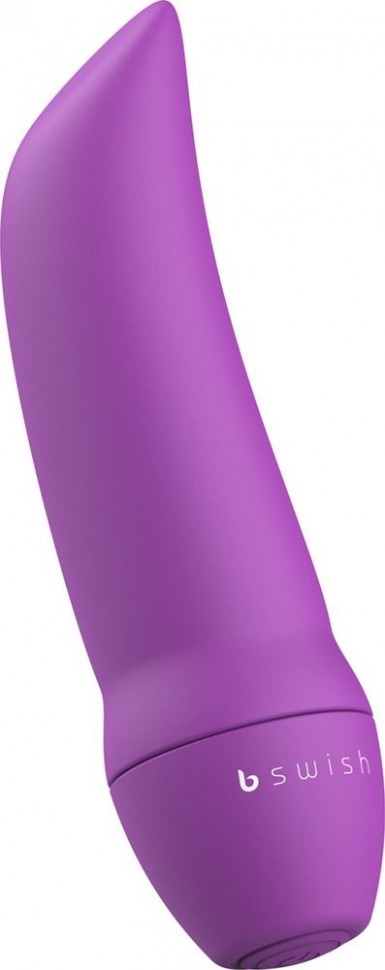 Фиолетовая вибропуля Bmine Basic Curve - 7,6 см. B Swish (фиолетовый) 