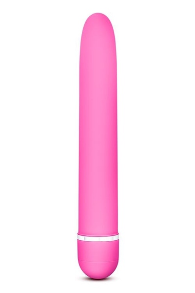 Розовый классический вибратор Luxuriate - 17,8 см. Blush Novelties 