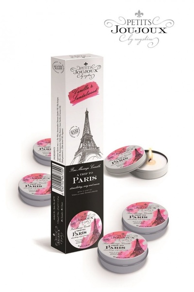 Набор из 5 свечей Petits Joujoux Paris с ароматом ванили и сандала Mystim 