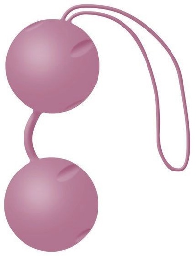 Нежно-розовые вагинальные шарики Joyballs с петелькой Joy Division (розовый) 