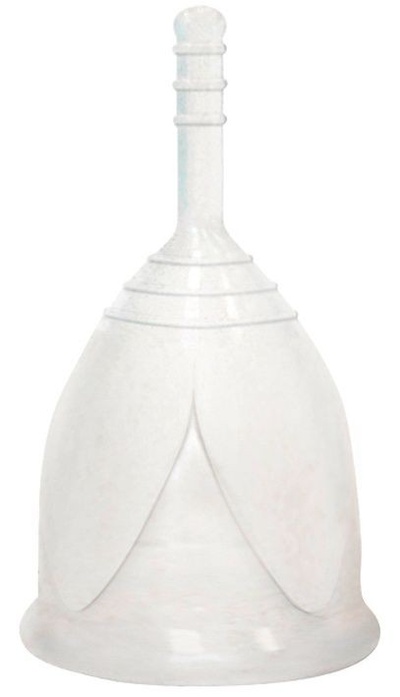 Белая менструальная чаша размера L Тюльпан (белый) 