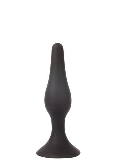 Чёрная анальная втулка Sex Expert - 10 см. Bior toys (черный) 