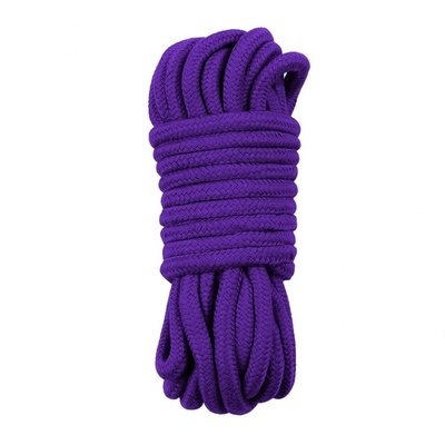 Фиолетовая верёвка для любовных игр - 10 м. LoveToy (фиолетовый) 