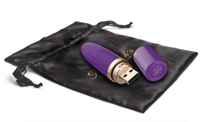 Фиолетовый перезаряжаемый вибростимулятор Lipstick Vibe Fredericks Of Hollywood 