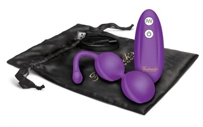 Фиолетовые вагинальные шарики с пультом ДУ Fredericks Of Hollywood (фиолетовый) 