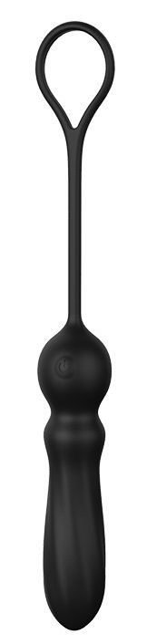 Черный анальный вибромассажер SMOOTH ANAL VIBE - 25 см. Dream Toys 
