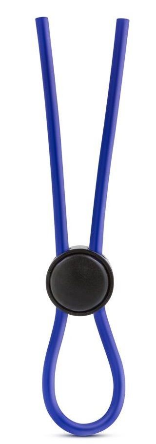 Синее эрекционное лассо Silicone Loop Cock Ring Blush Novelties (синий) 