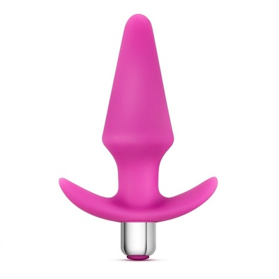 Розовая анальная вибропробка Luxe Discover - 12,7 см. Blush Novelties (розовый) 