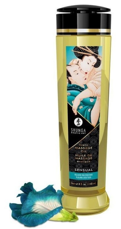 Массажное масло Sensual с цветочным ароматом - 240 мл. Shunga 