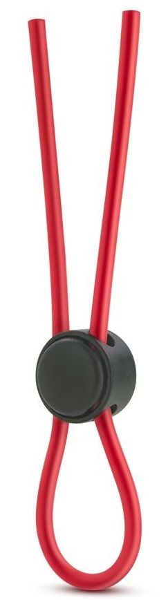 Красное силиконовое лассо на пенис Silicone Loop Cock Ring Blush Novelties (красный) 