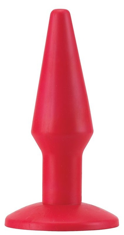 Красная анальная втулка-конус - 12 см. Seven Creations (красный) 
