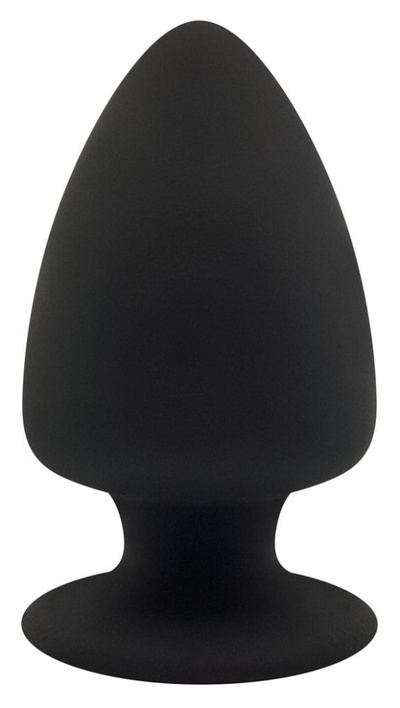 Черная анальная втулка Premium Silicone Plug M - 11 см. Adrien Lastic (черный) 