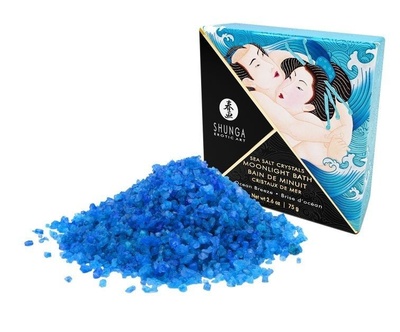 Соль для ванны Bath Salts Ocean Breeze с ароматом морской свежести - 75 гр. Shunga (синий) 