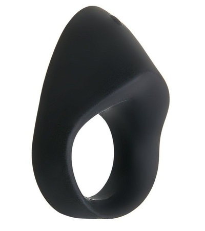Черное эрекционное кольцо с вибрацией Night Rider Zero Tolerance (черный) 