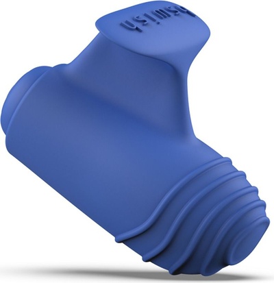 Синий вибростимулятор на пальчик Bteased Basic Finger Vibrator B Swish 