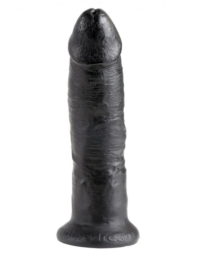 Чёрный фаллоимитатор 9" Cock - 22,9 см. PipeDream (черный) 