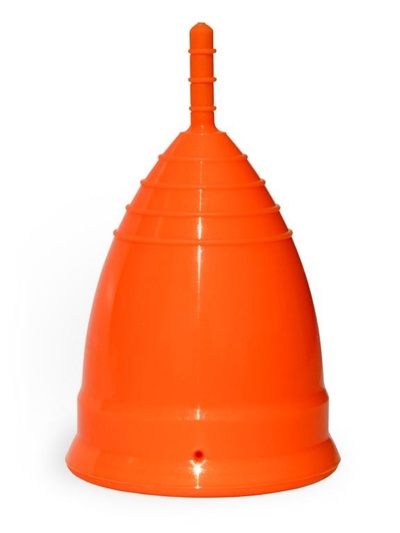 Оранжевая менструальная чаша OneCUP Classic - размер L (оранжевый) 