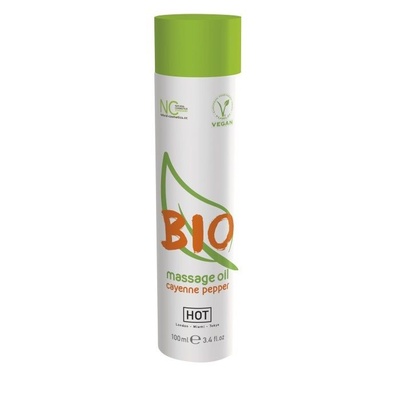Массажное масло BIO Massage oil cayenne pepper с кайенским перцем - 100 мл. HOT 