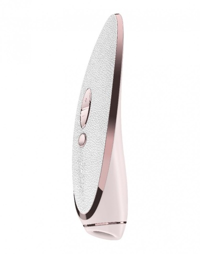 Вакуумно-волновой стимулятор Satisfyer Luxury Prêt-à-porter с вибрацией (белый с розовым) 