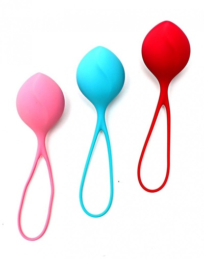 Набор из трёх вагинальных шариков Satisfyer Strengthening Balls (разноцветный) 