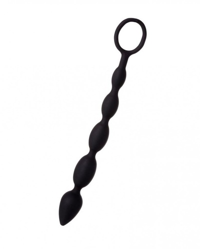 Черная анальная цепочка A-toys - 27,6 см. (черный) 