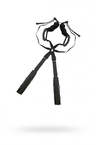 Чёрный бондажный комплект Romfun Sex Harness Bondage на сбруе (черный) 
